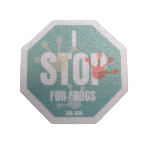 i stop for frogs sticker